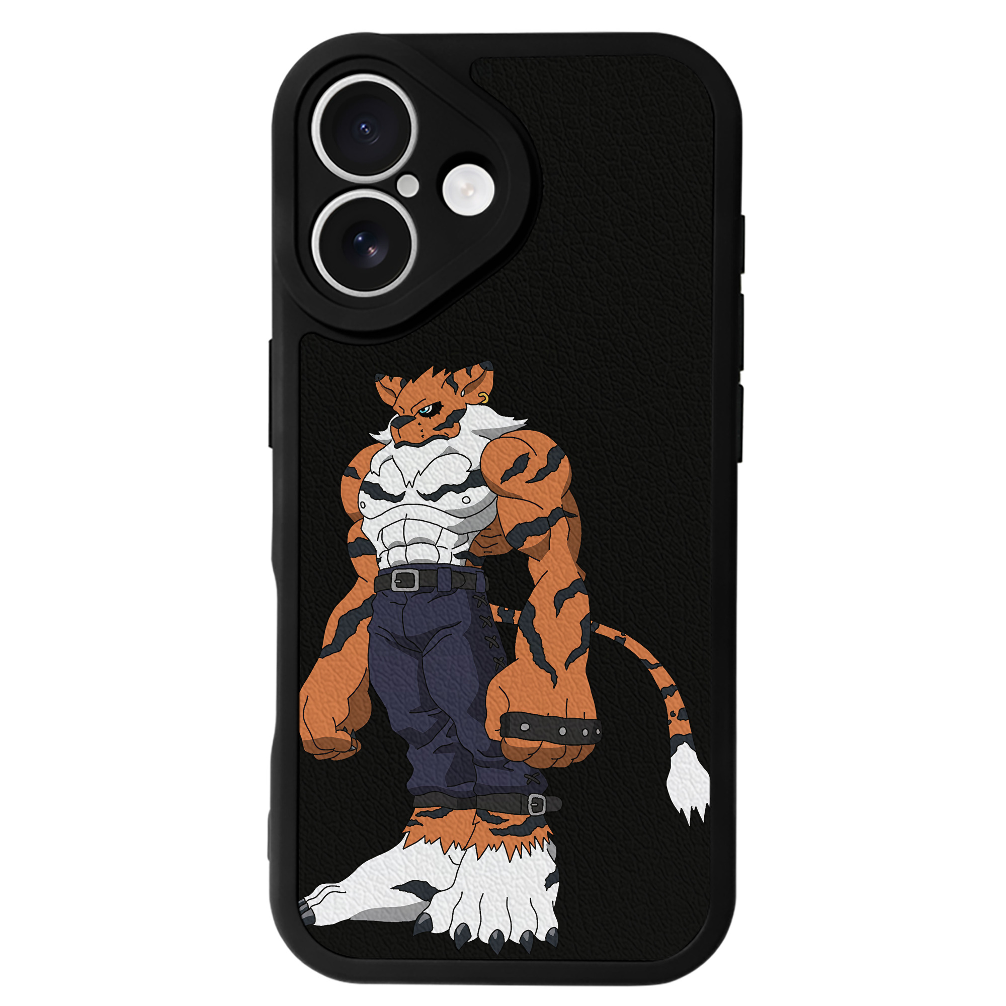 （画像用） Digimon デジタルモンスター/デジモン 【iPhone 16シリーズ対応】シリコンスマホケース（レザー調） 材質：シリコン